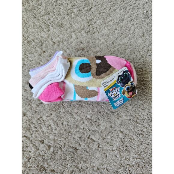 Disney Puppy Dog Pals 6 pair of girls socks size medium - Picture 1 of 4